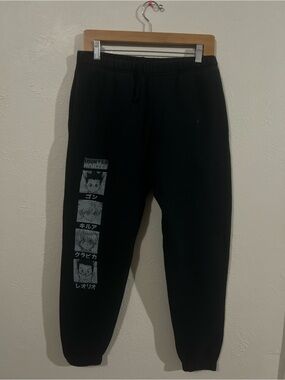 Hypland Hunter x Hunter black Jogger Sweatpants size Small